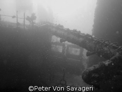 wreck in the red sea..... natural light but changed to b & w by Peter Von Savageri 